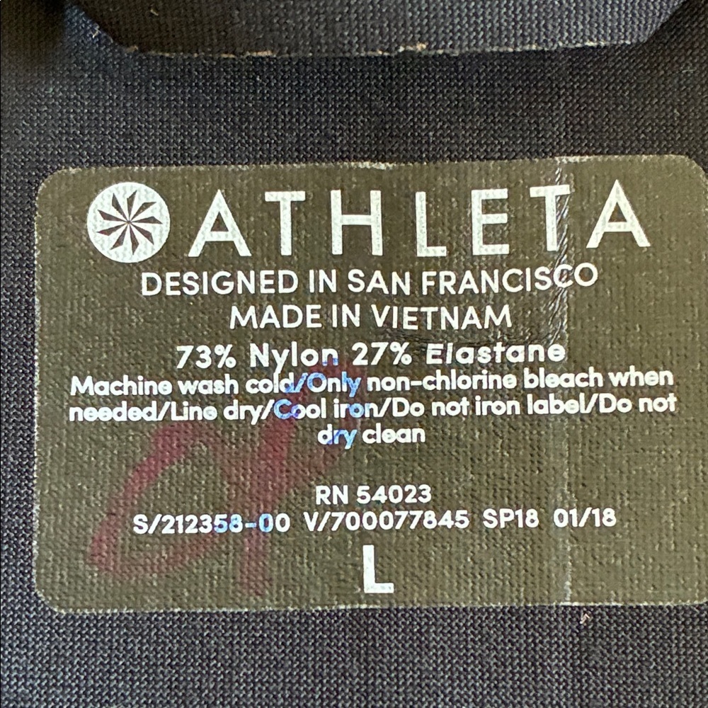 ATHLETA Black Jacket, Edgy & Sleek, offset zipper detail, lightweight. L - Picture 12 of 16